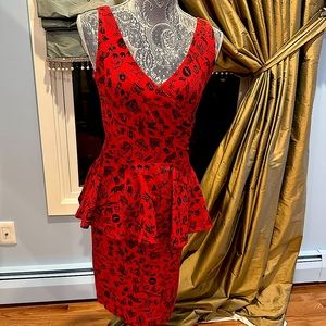 Vintage Betsey, Johnson guys love Bj peplum dress